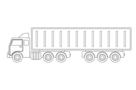 Truck Coloring Pages for Kids and Adults Graphic by Raw · Creative Fabrica