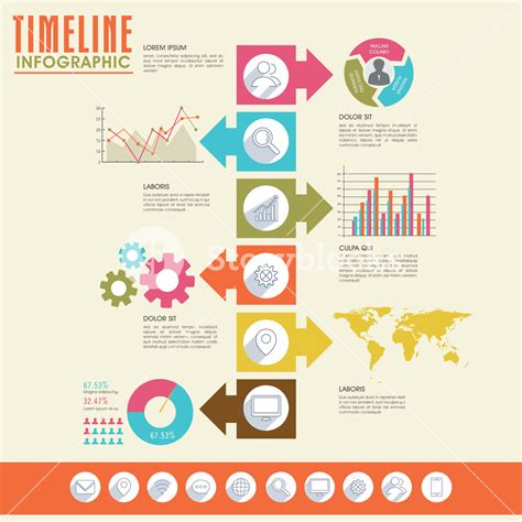 Creative timeline infographic template layout for your business or corporate sector. Royalty ...