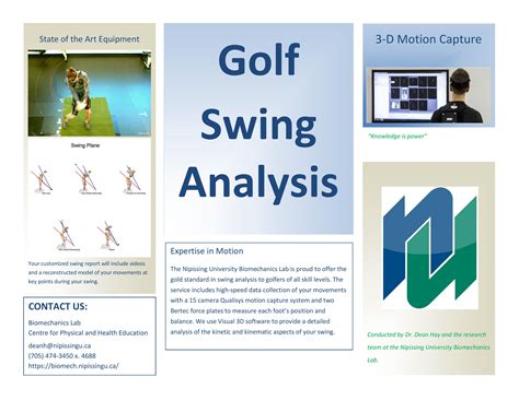 Golf Swing Analysis | Biomechanics and Ergonomics Laboratory