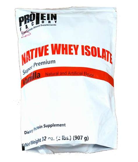 Native Whey Protein Isolate 2lbs - Proteinfactory