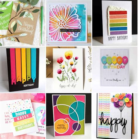 20 Easy to Make DIY Birthday Cards - The Crafty Blog Stalker