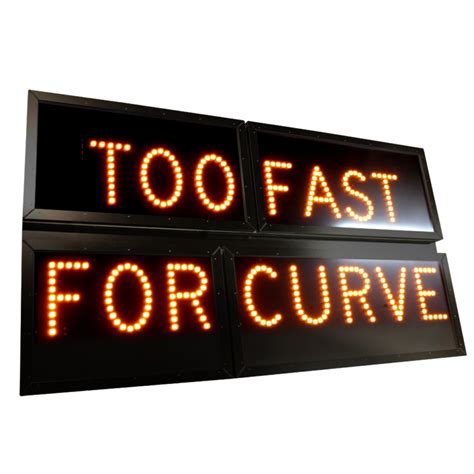 LED Customizable Road Sign - Orange Traffic inc.