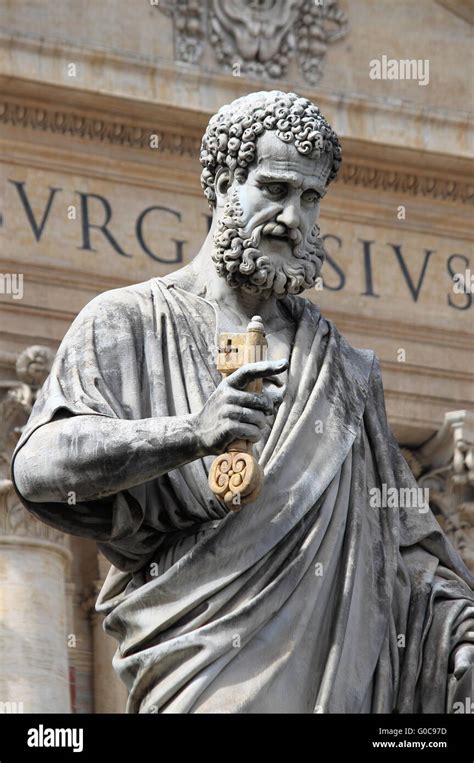 Statue of Saint Peter the Apostle in Vatican City State Stock Photo - Alamy