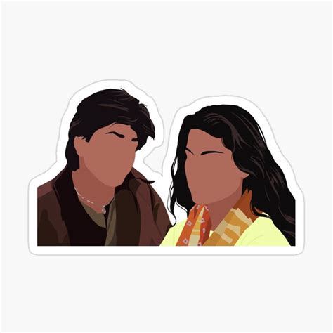 DDLJ - Simran and raj Sticker by •°¤*★*¤°Bollywood °¤*★*¤°• | Film ...