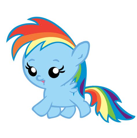 Baby Rainbow Dash Running by jrk08004 on DeviantArt