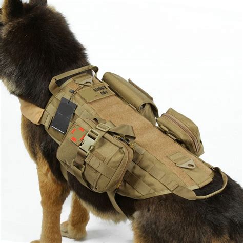 Tactical Multi-pockets Dog Vest Outdoor Dog Training Molle Vest Hunting ...