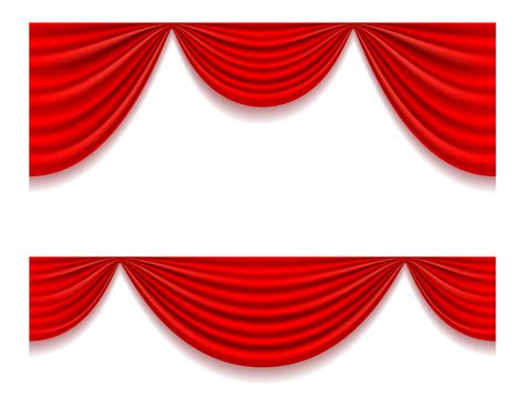 red theatrical curtain vector illustration 510470 Vector Art at Vecteezy