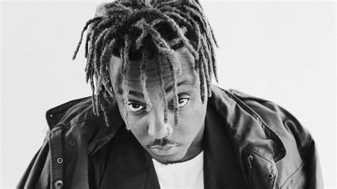 Black And White Image Of Juice Wrld Is Wearing White Black Dress HD Juice Wrld Wallpapers | HD ...