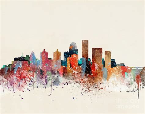 Louisville Skyline Painting at PaintingValley.com | Explore collection ...