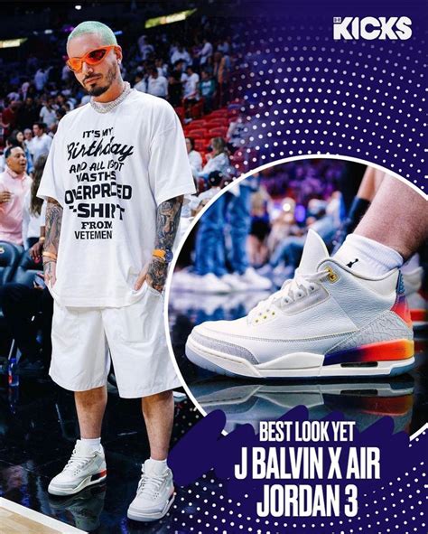 J Balvin x Jordan 3 en 2023 | Ropa de moda hombre, Jbalvin, Ropa de moda