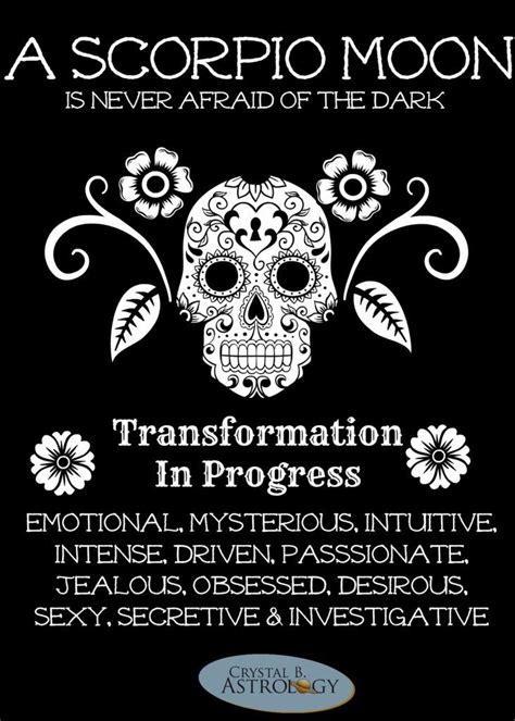 A Scorpio Moon, ruled by Pluto, brings their emotions to a dark place ...