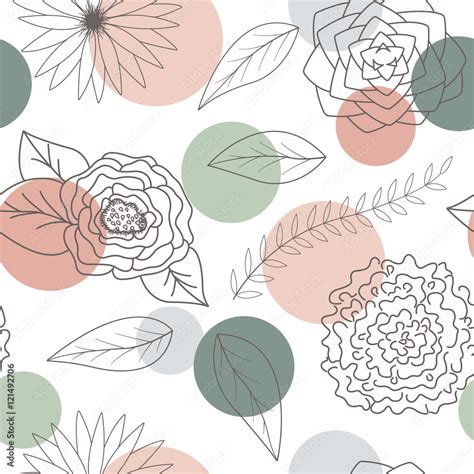 Abstract Patterns Backgrounds Flowers