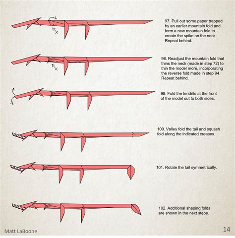 Chinese Dragon Diagrams, Designed by Matt LaBoone (original design) : r/origami