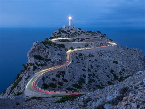 Lighthouse Formentor, Mallorca - Night Foto & Bild | spain, world ...