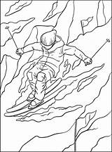 Alpine Skiing Coloring Page For Kids 11416456 Vector Art At Vecteezy sketch template