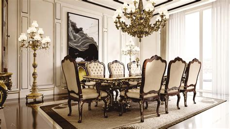 Luxury dining room wooden furniture italy , Classic Italian Furniture