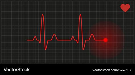 Graph - heart rate Royalty Free Vector Image - VectorStock