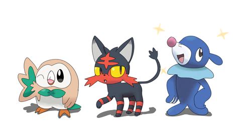 Gen 7 Starters by sp19047 on DeviantArt