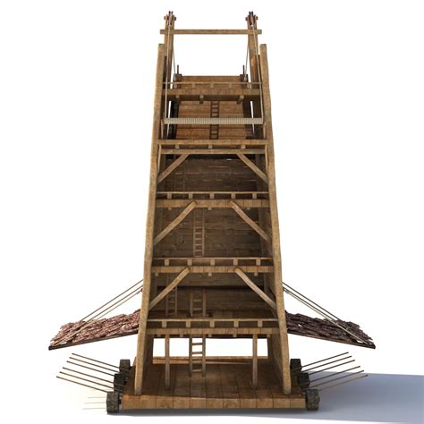 3D siege tower model - TurboSquid 1339016