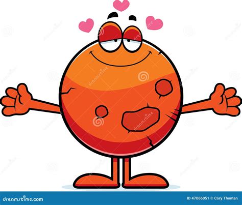 Cartoon Mars Hug stock vector. Illustration of solar - 47066051