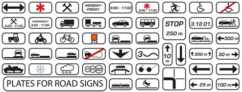 Premium Vector | Road signs Vector European set of road signs Set of ...