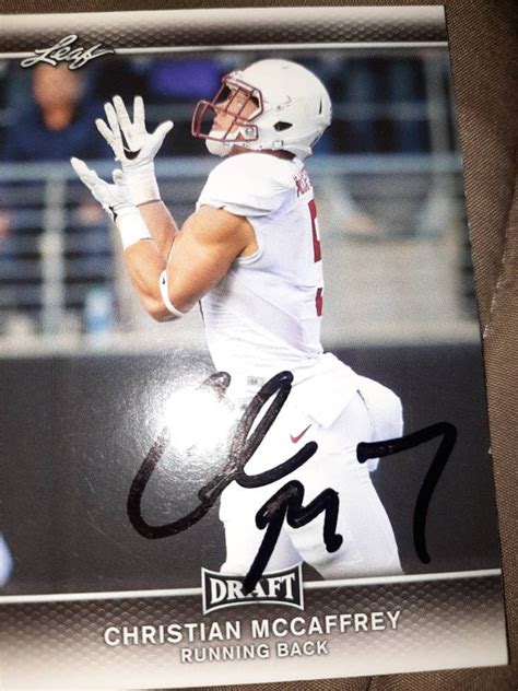 Christian McCaffrey autographed rated rookie card. With | Etsy