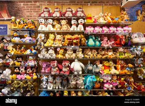 VENICE, ITALY - CIRCA MAY, 2019: interior shot of Disney shop in Venice ...