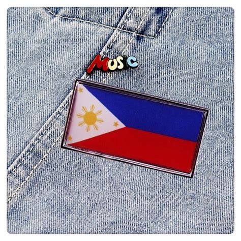 manyide8403 Philippine Flag Pin Square Philippine Flag Lapel Pin Souvenirs | Lazada PH