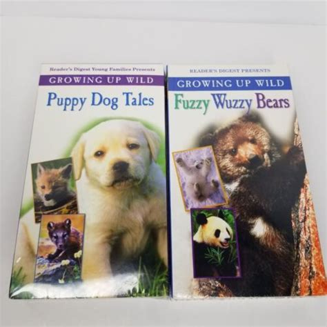 Reader's Digest VHS Set Growing Up Wild Puppy Dog Tales Fuzzy Wuzzy Bears New | eBay