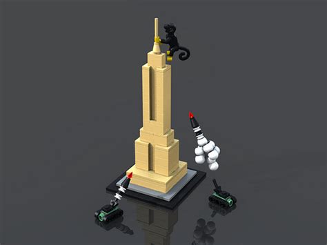 King Kong scales the LEGO Architecture Empire State Building - The ...