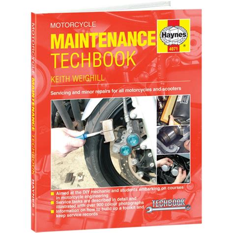 Haynes Motorcycle Maintenance Service Manual - 4071 - Maintenance Techbook