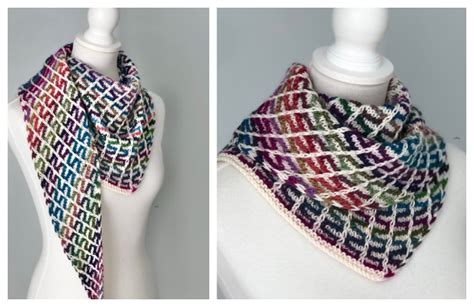 Mosaic It Scarf Free Knitting Pattern - Knitting Pattern