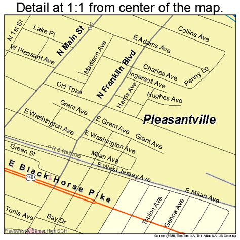 Pleasantville New Jersey Street Map 3459640