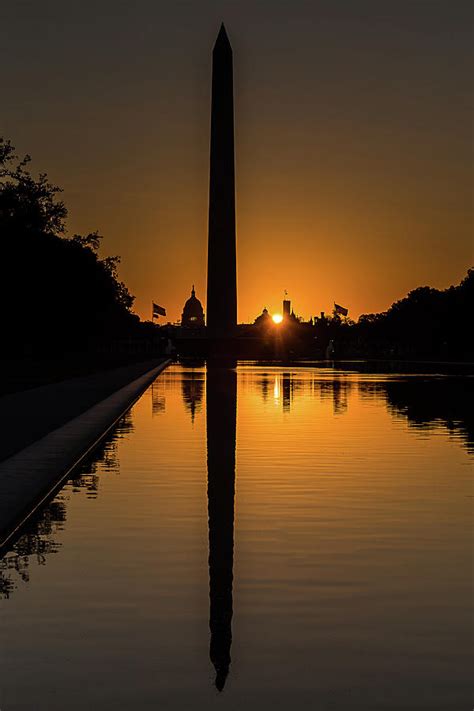 Washington Monument at sunrise Photograph by Charles Peek | Fine Art America