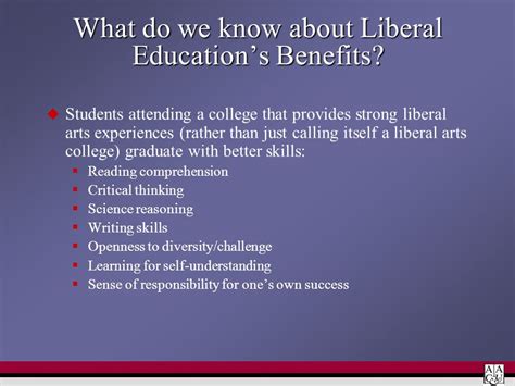 Advantages of a Liberal Arts Education - Education Resource Center