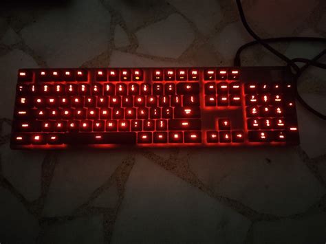 Logitech Red Coloured Wired Gaming Keyboard, Computers & Tech, Parts & Accessories, Computer ...