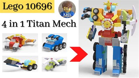 Lego classic 10696 - 4 in 1 Titan Mech - DIY instruction - building ideas - YouTube