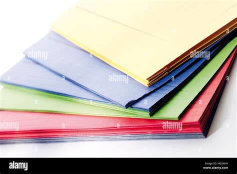 Colourful folders (file folders, portfolios Stock Photo - Alamy