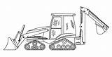 Backhoe Coloring Pages sketch template