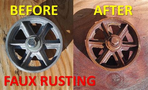 Faux Rust Finish | Rusted Colored Spray Paint Look Onto Your Projects ...