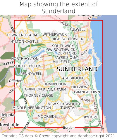 Where is Sunderland? Sunderland on a map