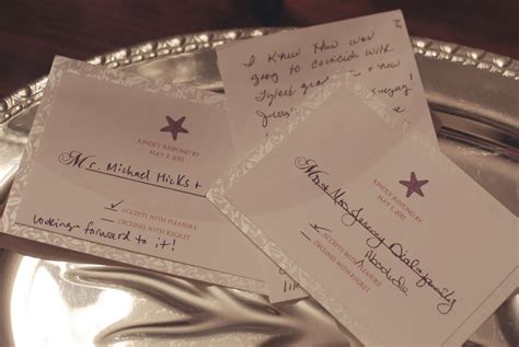 Just Enjoying Life ...: Wedding ... response cards