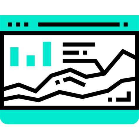 Analytics Detailed Straight One Color icon