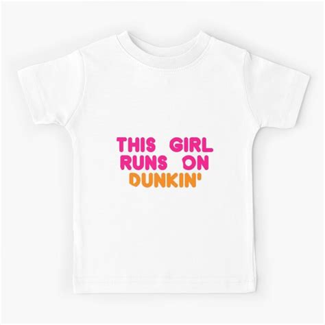 "This Girl Runs On Dunkin ,Charlie Damelio" Kids T-Shirt for Sale by Modud | Redbubble