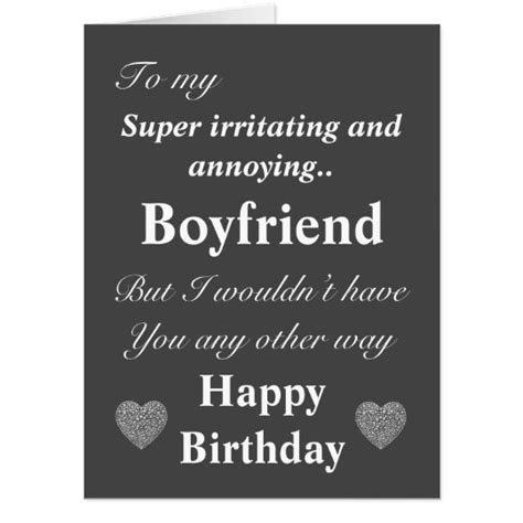 Funny birthday card for boyfriend | Zazzle.com