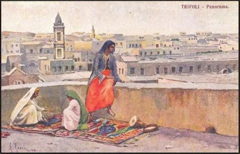 painting of libyans in old city Tripoli Libya | Digital museum, Drawing people, Libya