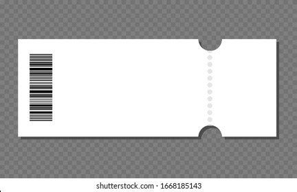 Blank Ticket Template Concert Ticket Lottery Stock Vector (Royalty Free) 1668185161 | Shutterstock