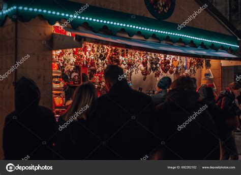 Milano Italia 2023 Christmas Market Piazza Duomo Milan Evening Milan – Stock Editorial Photo ...