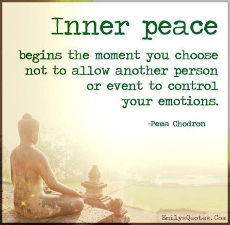 Inner peace begins the moment you choose not to allow another | Popular ...