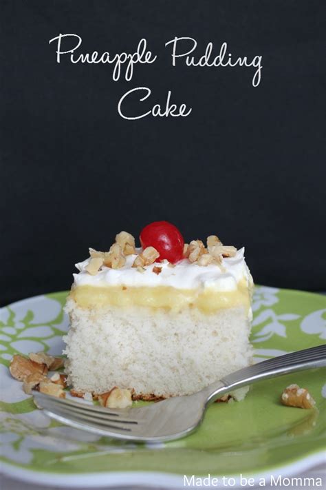 Pineapple Pudding Cake - Made To Be A Momma